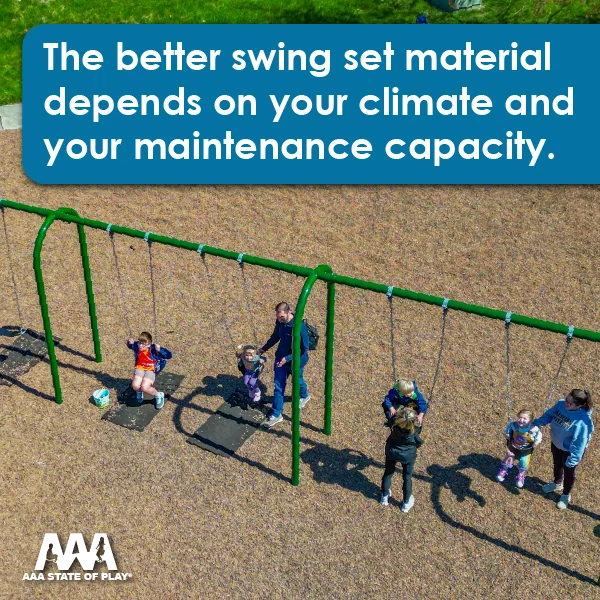 Which Is Better: Metal or Wood Swing Sets?