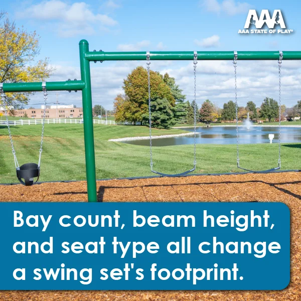 What Sizes are Available for Commercial Swing Sets?