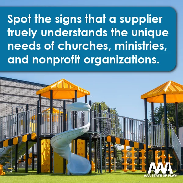 How to Tell if a Playground Equipment Supplier Works With Churches and Nonprofits