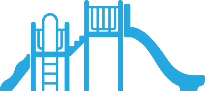 Play structure illustrating how playground capacity can be used as a sales comparison