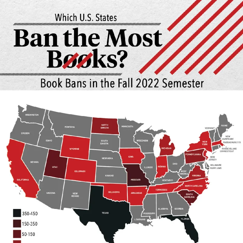 Which U.S. States Ban the Most Books? - Safe Commercial Playground Equipment for Schools