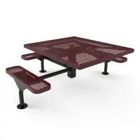 MyTCoat Expanded Metal Deluxe Frame Square Table