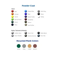 Uptown - Arches Recycled Plastic Slatted Cantilever Bench without Back