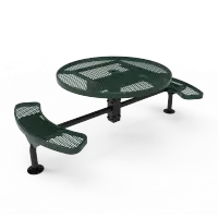 MyTCoat Expanded Metal Deluxe Frame Round Table