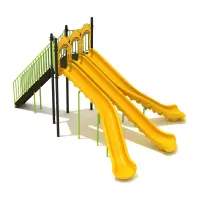 8-feet Split Triple Chute Sectional Slide