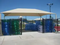 Rectangular Shade Shelter with 10 feet high Entrance Height