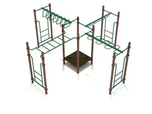 Monkey Bars Play System Neutral Front View