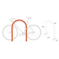 Dero Hoop Rack - 2 Bike Capacity