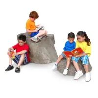 NatureROCKS School Age (5-12 years) Stepping Boulders (Set of 3 with 2 small, 1 large height)