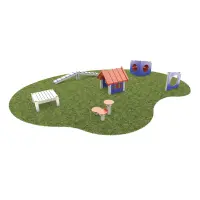 Puppy Paradise Recycled Plastic Dog Park Play Equipment