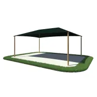 Rectangular Shade Shelter with 10 feet high Entrance Height