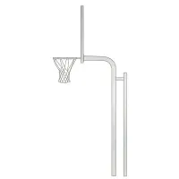 Reinforced Bent Post Backstop