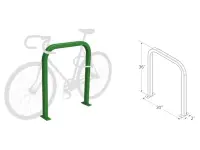 Downtown Bike Rack - 2 Bike Capacity