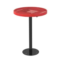 36-inch Round Bar Height Pedestal Cafe Table