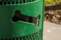 Bones Design Regal Style Trash Receptacle