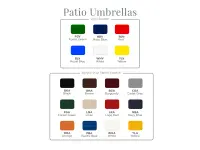 7.5-feet Octagon Patio Umbrella with Tilt Steel Frame and Crank Lift