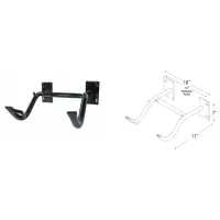 Wall Rack Bicycle Parking - 2 Bike Capacity
