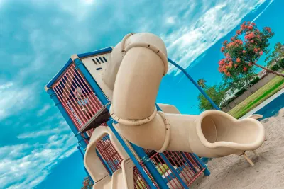 Spiral Playground Slides