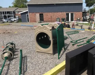 Formal playground inspection report displayed as an official record.