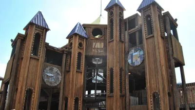 Adventure Quest playground featuring large-scale climbing structures