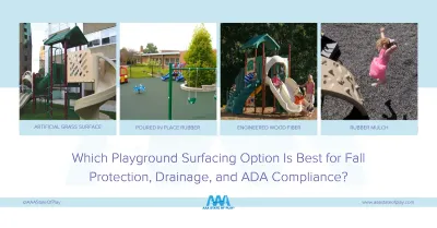 ADA compliant playground surfacing options for fall protection and drainage