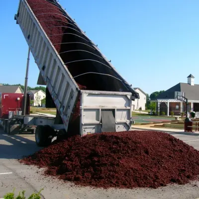 Red Mulch Delivery in Bulk