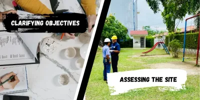 Commercial playground equipment installation process