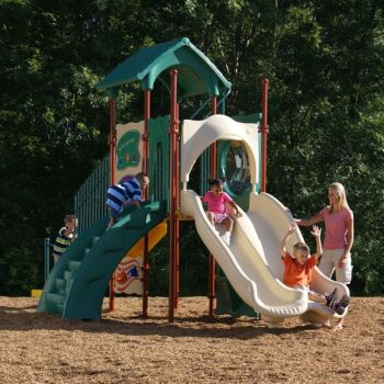 Playsafer Rubber Mulch Nuggets Protective Flooring for Playgrounds Swing-Sets, 