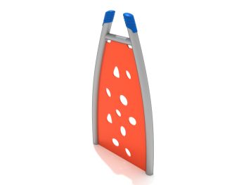 Freestanding Curved Post PE Climbing Wall