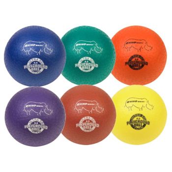 Multi-Colored Dodgeball Set Toys Games Kids Rhino Skin Set-of-6 Durable NEW 