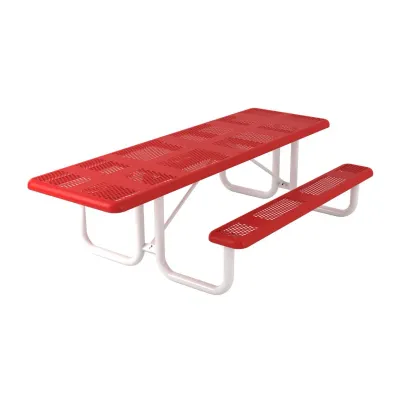Superior Amenities Essentials Perforated Rectangular Portable Table - Thumbnail 5