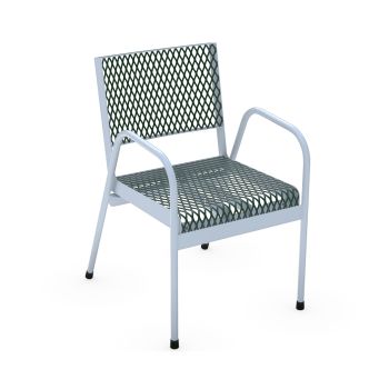 Stacking Patio Chair with Two-Piece Design