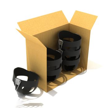 Box of 6 High Back Bucket Seats with Steel Insert (3 colors available)