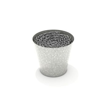 Electrogalvanized 3/16-inch Steel Swing Chain - Pail of 250 Continuous Feet