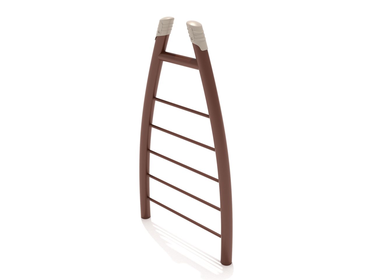  Freestanding Curved Post Straight Rung Vertical Ladder