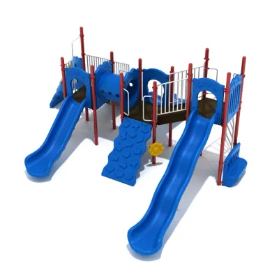 Elementary or Primary School System - Multiple Slides and Climbers