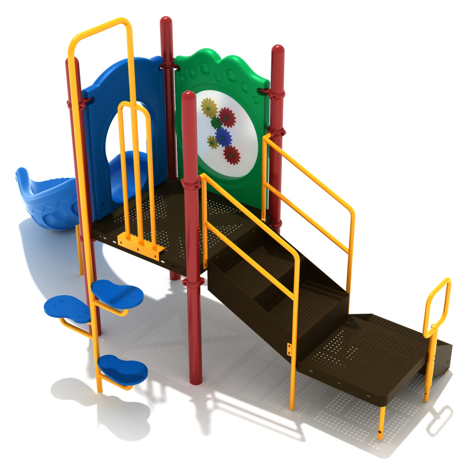 Preschool Focused Compact Play System ADA Accessible Color of Fun