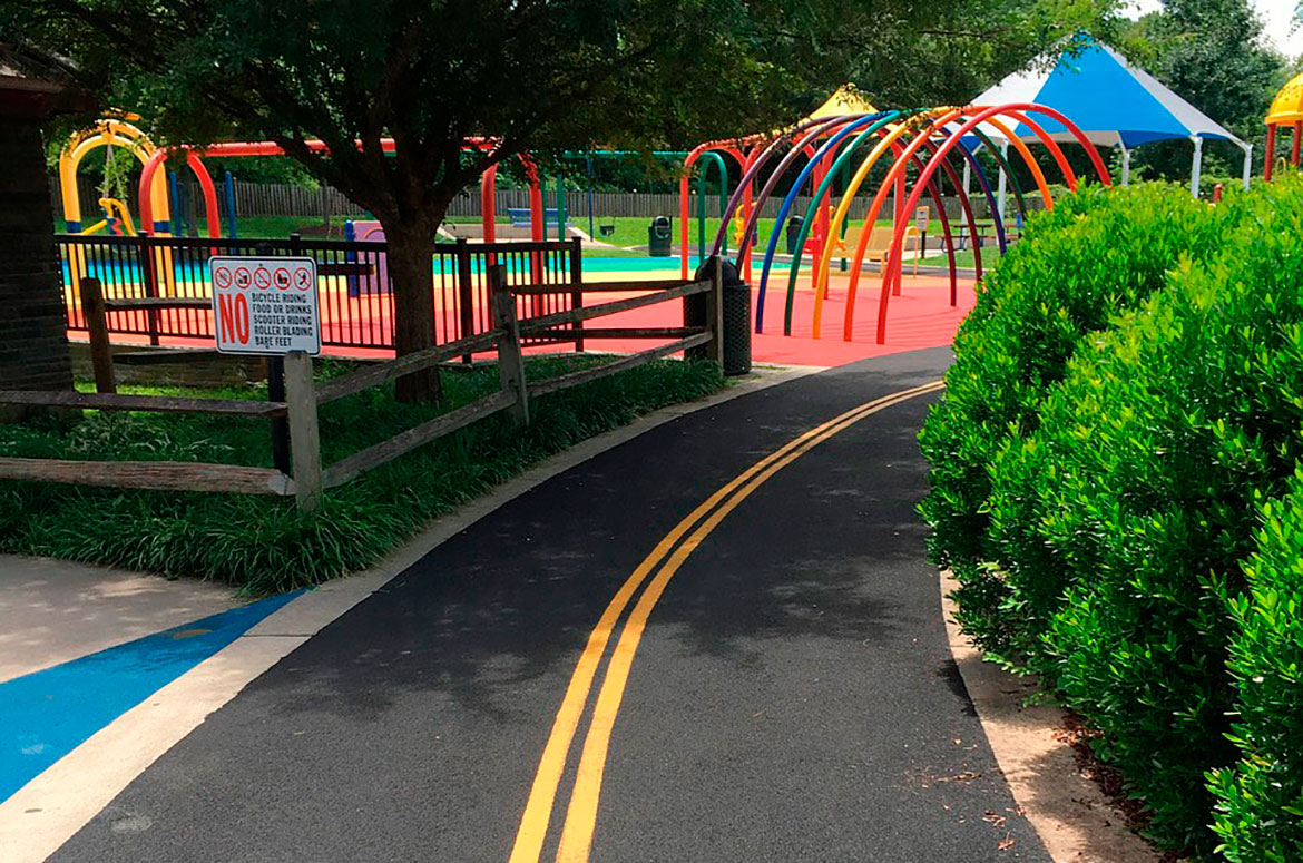 How to paint and lay out a four square court • Peaceful Playgrounds