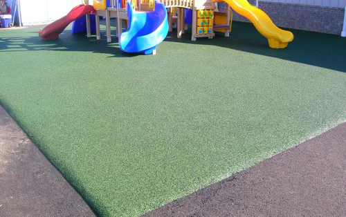 Poured Rubber Flooring For Playgrounds, Outdoor Playground Ground Cover