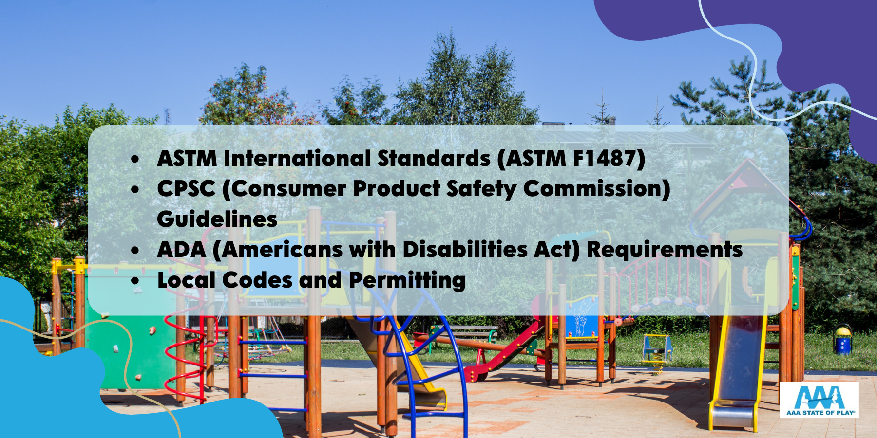 Playground safety compliance with CPSC and ASTM standards
